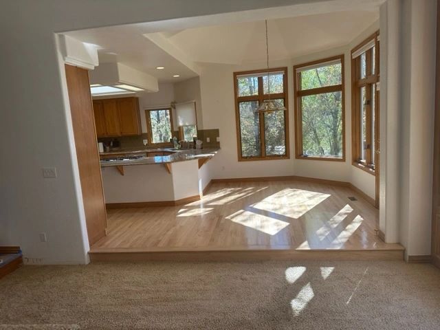 Open living and kitchen renovation